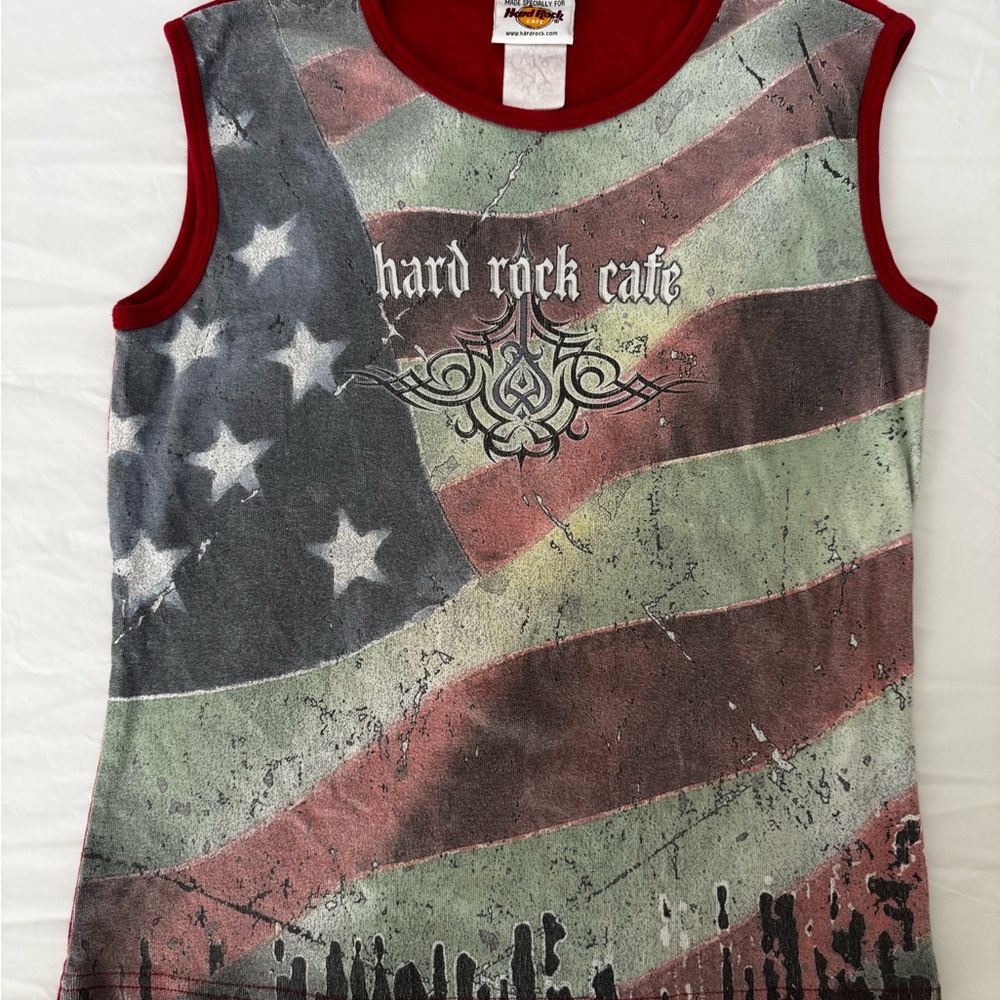 Vintage Hard Rock Patriotic Kids Tank Top (Myrtle Beach)